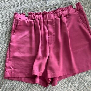 MELISSA NEPTON Satin Rose Shorts